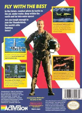 Thunderbirds (USA) box cover back